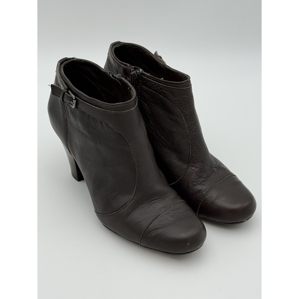 Boho Chic Giani Bernini Womens Lorca Brown Leather Ankle Boots Shoes 7.5 M EUC